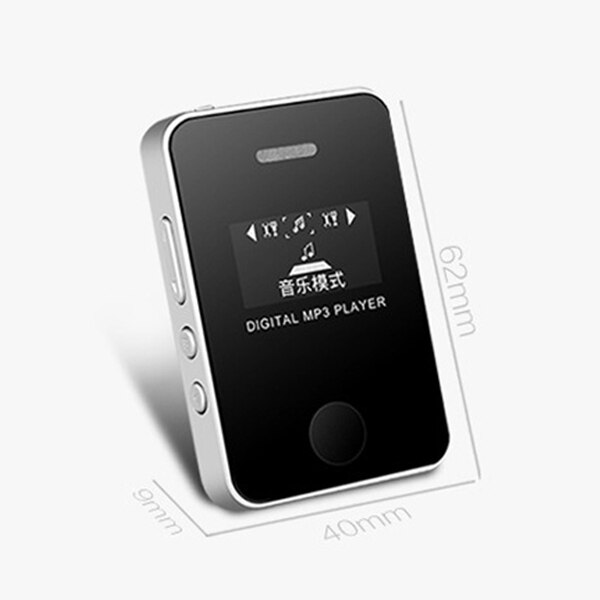 Reproductor MP3 con tarjeta de pantalla, Mp3 con Walkman de altavoz externo, reproductor multimedia de música, pantalla LCD
