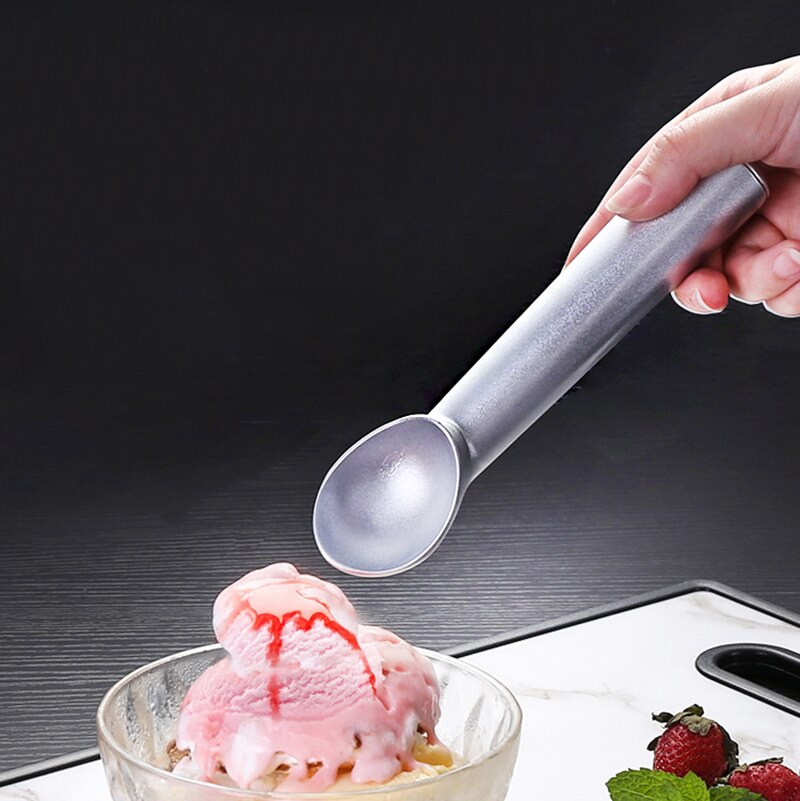 Reusable Household Ice Cream Tool Portable Aluminum Alloy Non-stick Anti-feeze Ice Cream Scoop Spoon for Home Kitchen accessory