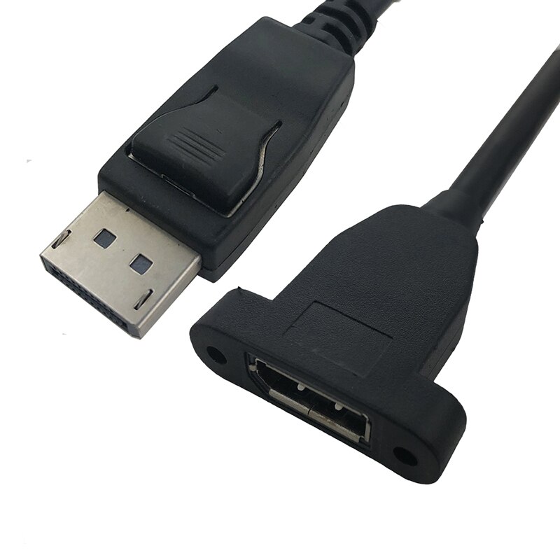 4K Displayport extension cable cord 1.2 DisplayPort Panel Mount Cable extender passive
