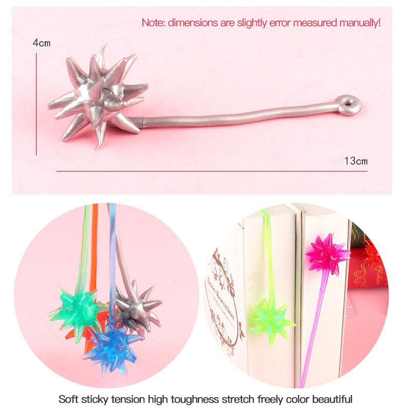 1Pc Elastische Rekbaar Kleverige Meteoor Hamer Klimmen Lastig Sticky Hand Toy Anti-Stress Fun Sticky Handbal Kinderen speelgoed