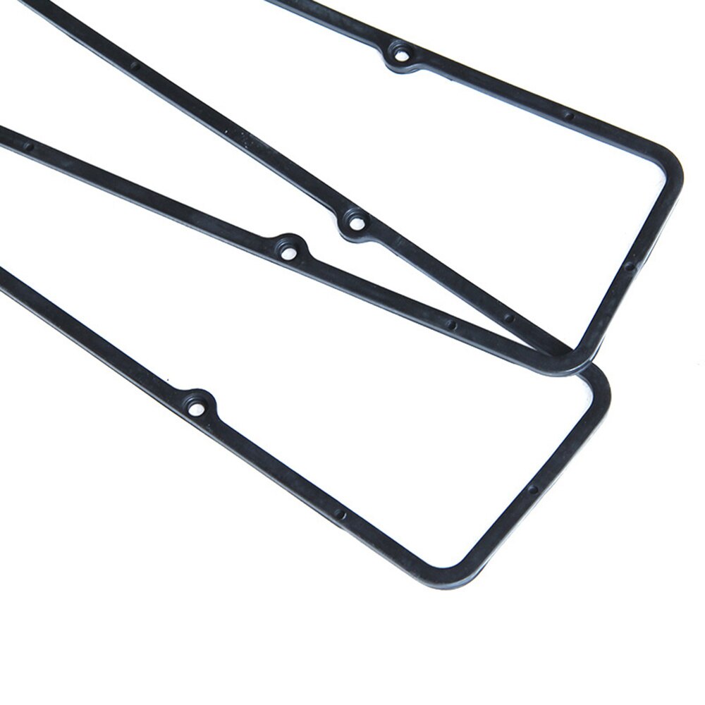 2PCS Engine Oil Pan Gasket Durable Rubber Steel Replacement Parts Oil Pan Gasket