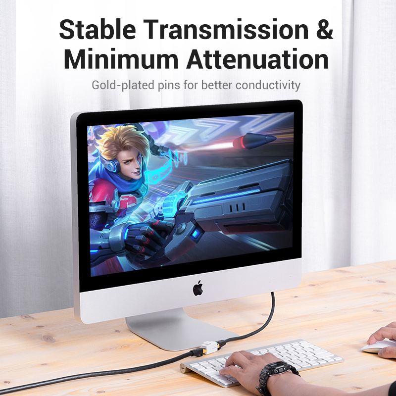 Vention Cat5E Connector RJ45 Coupler Ethernet Cable Cat 5E Cat 6 Female to Female Extender Extension Adapter for Ethernet Cable