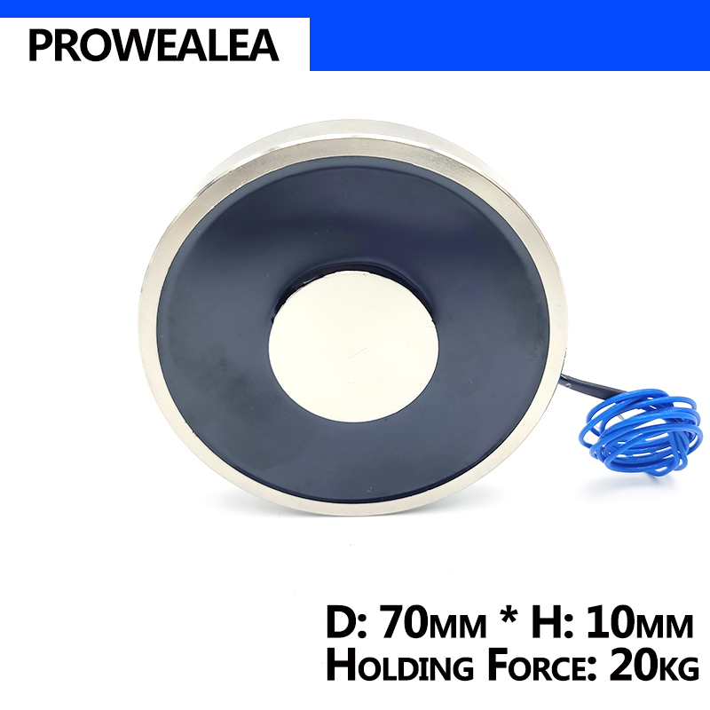 Électro-aimant sans fil, contrôle magnétique, télécommande, cylindre DC12V, solénoïde électromagnétique électrique, ventouse