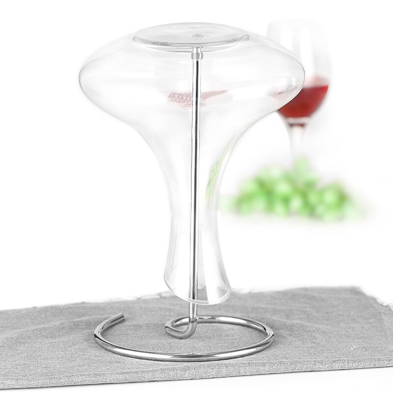 Égouttoir à Carafe à Vin En Acier Inoxydable - Support De Séchage Pour Décanter - 33.5x17x23cm - Pour Bar Ou Maison