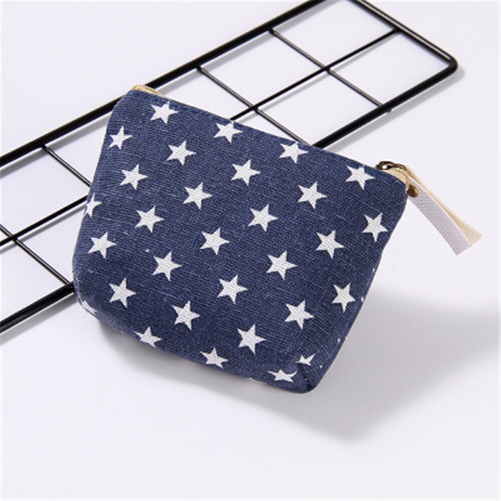 Popular Women Flamingo Cactus Pattern Coin Purse Zip Bag Cute Cartoon Coin Bag Key Case Mini Wallet Canvas Portable Small Bags: 7