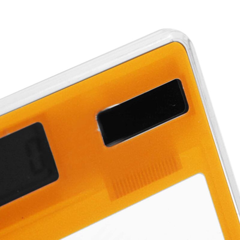 Transparent Calculator Clear Scientific Calculator Solar Energy Led Calculator Stationery Orange