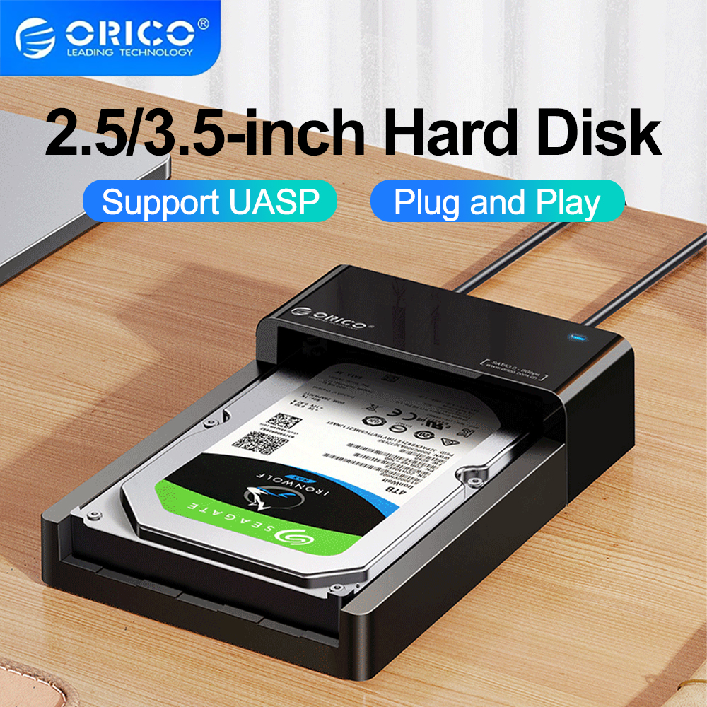 ORICO 2.5/3.5 inch HDD Case 2.5" Hard Drive Enclosure USB 3.0 SATA 6Gbps for SSD HDD External Hard Drive Disk Case Support UASP