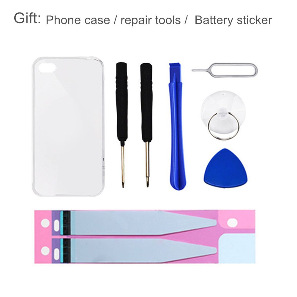 Original AYJ AAAAA Phone Battery for iphone 5 5S SE 6 6S High Real Capacity Zero Cycel With Repair Tools Kit
