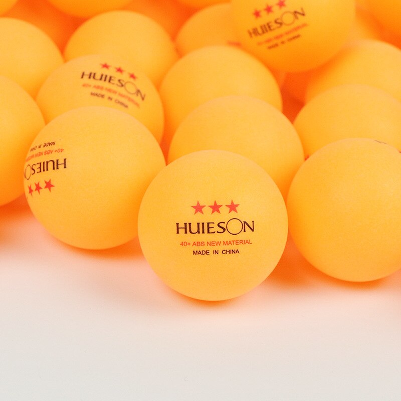 10 stk / pakke huieson ping pong bolde 3 stjernet materiale abs plast bordtennis bolde 2.8g 40+ mm: Orange kugler