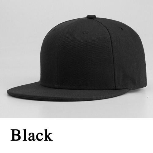Herre kvinner baseball caps hip-hop lue multi farge justerbar snapback sport unisex for voksen: Svart