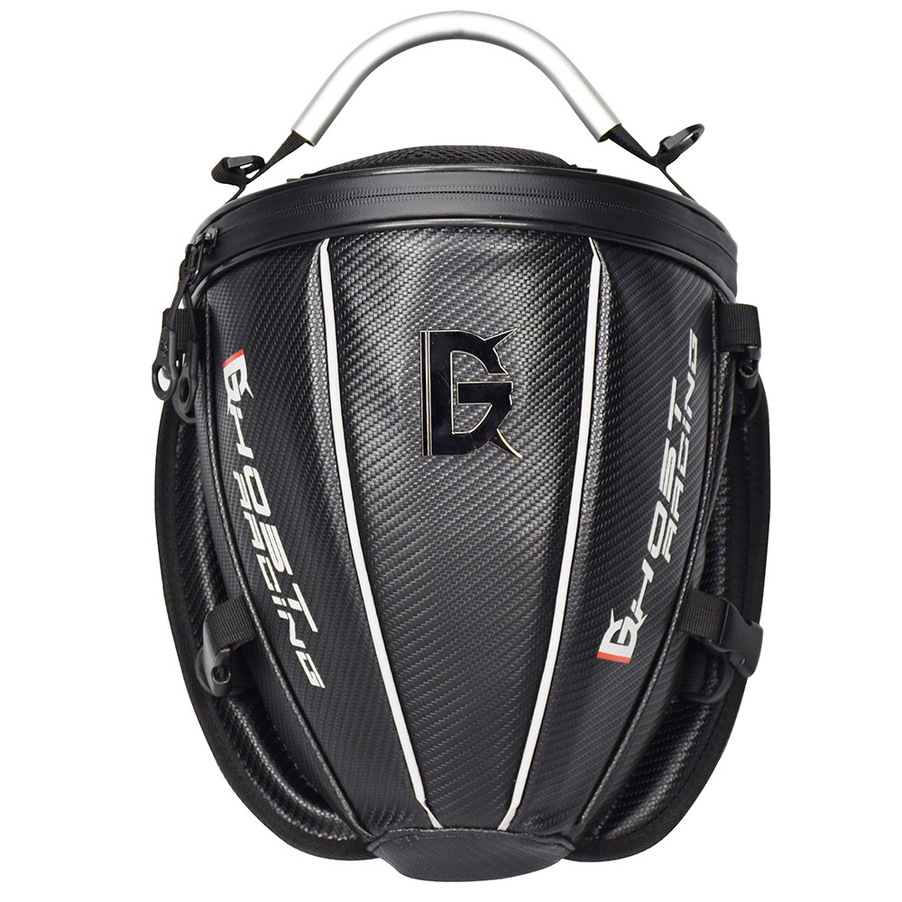 GHOST RACING-bolsa para tanque de combustible de alta capacidad para motocicleta, mochila trasera, duradera, multifuncional: Default Title