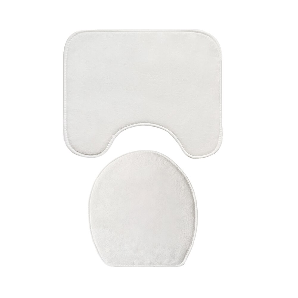 Zeegle badmat badkamer tapijt antislip toilet vloerkleed 3d absorberende vloermatten traagschuim toiletmatten badkamer tapijten: Wit