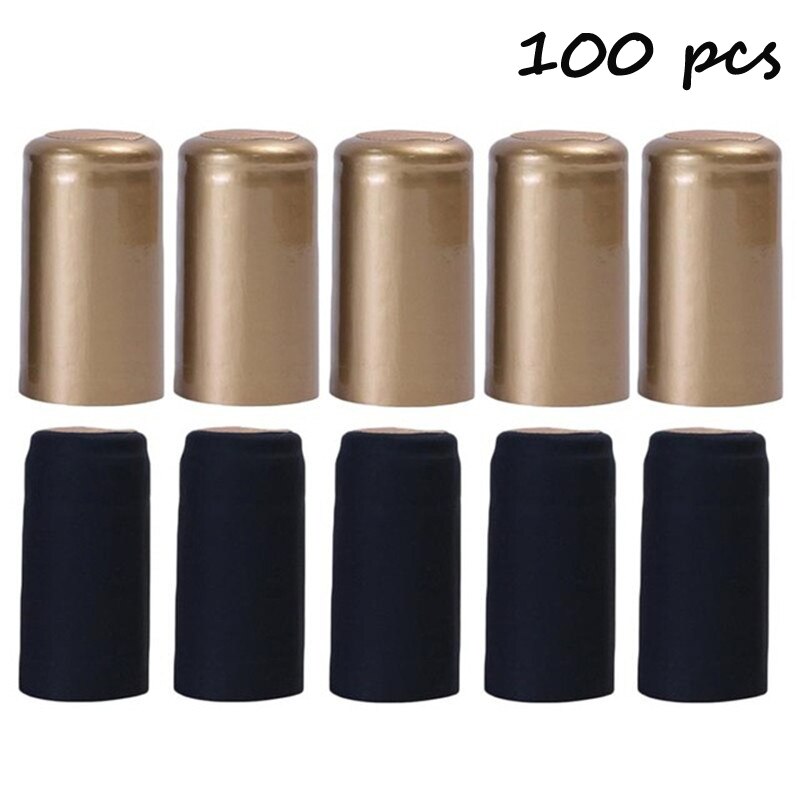 100 Uds. Tapa termoretráctil para botella de vino, tapa termoretráctil de PVC para Bar o , accesorios para Bar: Verde claro