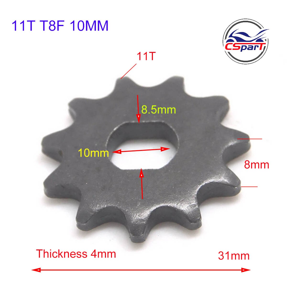 9 10 11 12 13 14 15 tann 9t 10t 11t 12t 13t 14t 15t t8f tannhjul 10mm til barberhøvel evo izip 500w 1000w elektrisk scooter: 11