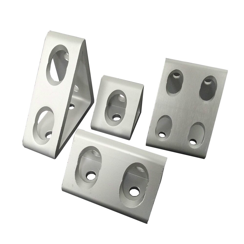 1 piece Triangular type 4/8 hole 4040/4545/6060/8080/9090 connector Corner Angle Bracket Connection Joint for Aluminum Profile