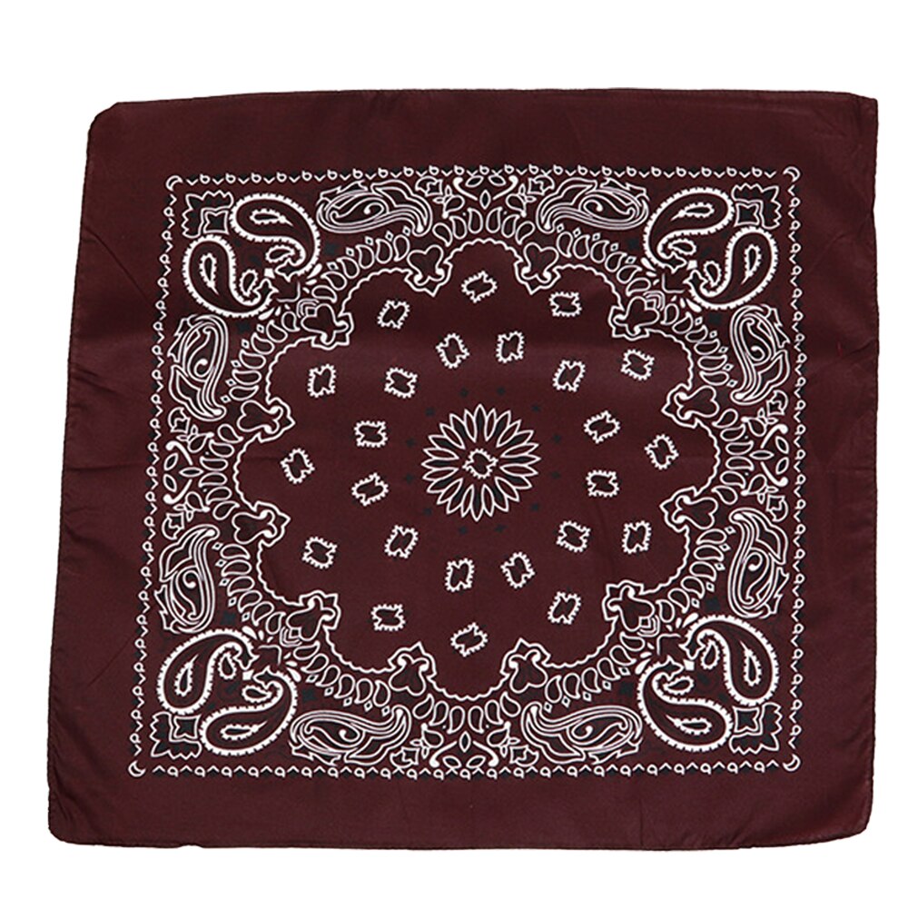 Neue Hip Hop 100% Baumwolle Bandana Square Schal 55cm * 55cm Schwarz Rot Paisley Stirnband Gedruckt Für frauen Männer Jungen Mädchen
