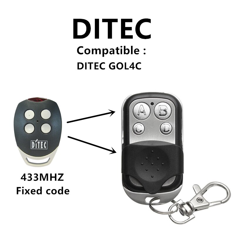 433.92 Mhz Duplicator Kopie Afstandsbediening Voor Ditec Beninca Dea Marantec Voor Garage Deur Poort Sleutelhanger