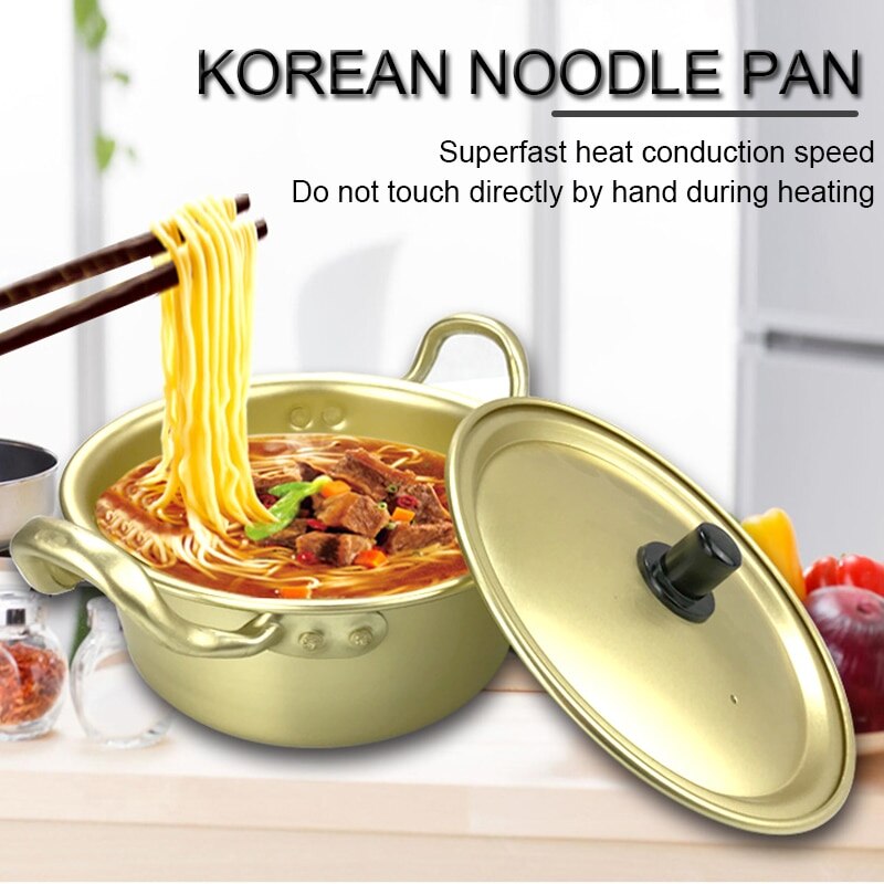 Fideos de Ramen pote de aluminio cocina utensilios de cocina rápida DIY olla cocina accesorios de utensilios para cocina casa cocina Durable