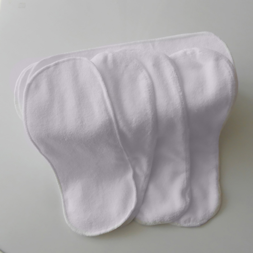 10pcs washable reusable baby cloth diapers nappy inserts microfiber 3 layers 13*33cm