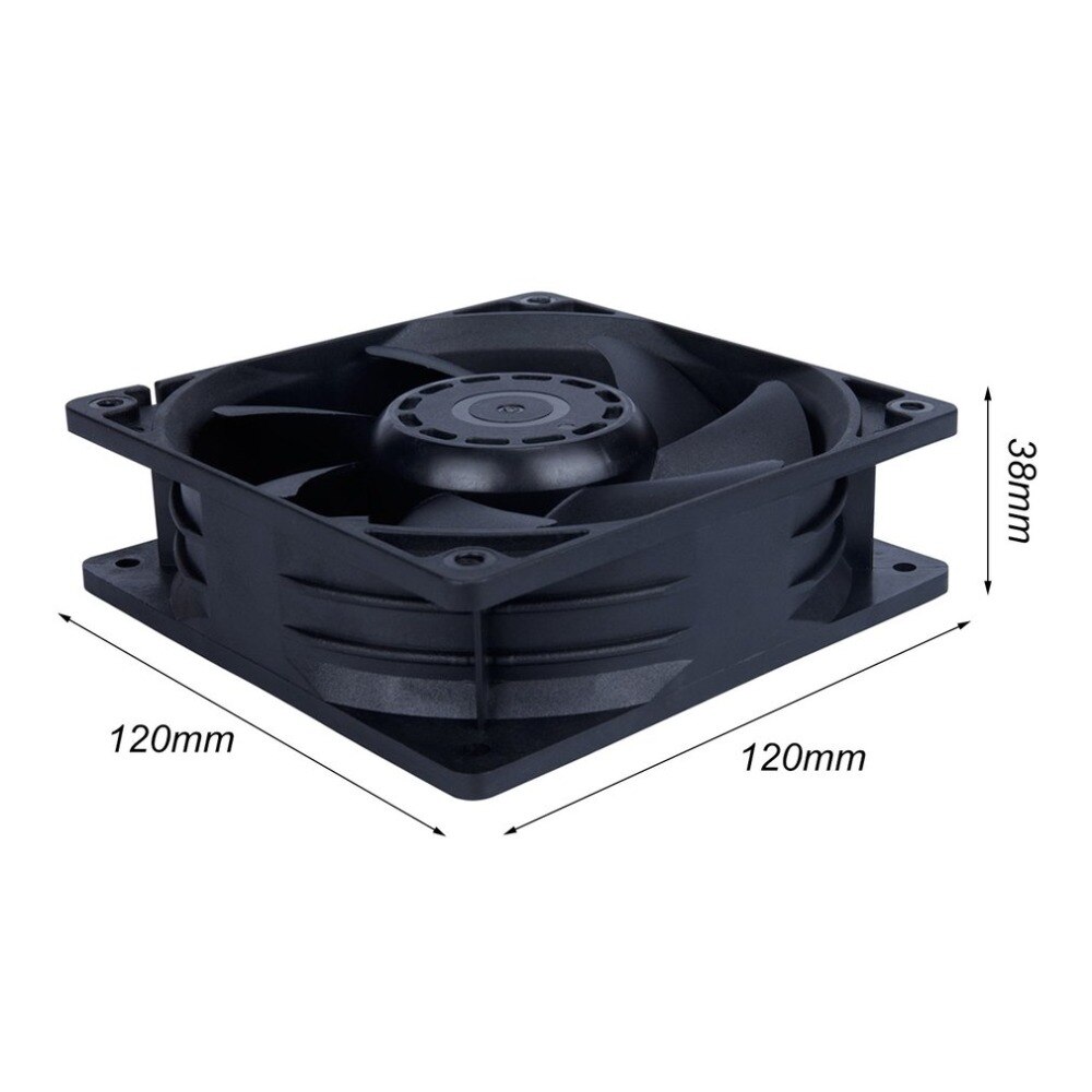 12V 4000RPM 7-Blade Mining Machine Cooling Fan 120MM Portable Ventilation Fan Miners Power Supply Radiator Fan