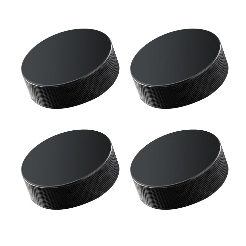 6 pçs profissional de borracha hóquei no gelo pucks padrão bolas de hóquei esportes suprimentos para a prática do jogo de treinamento (preto)