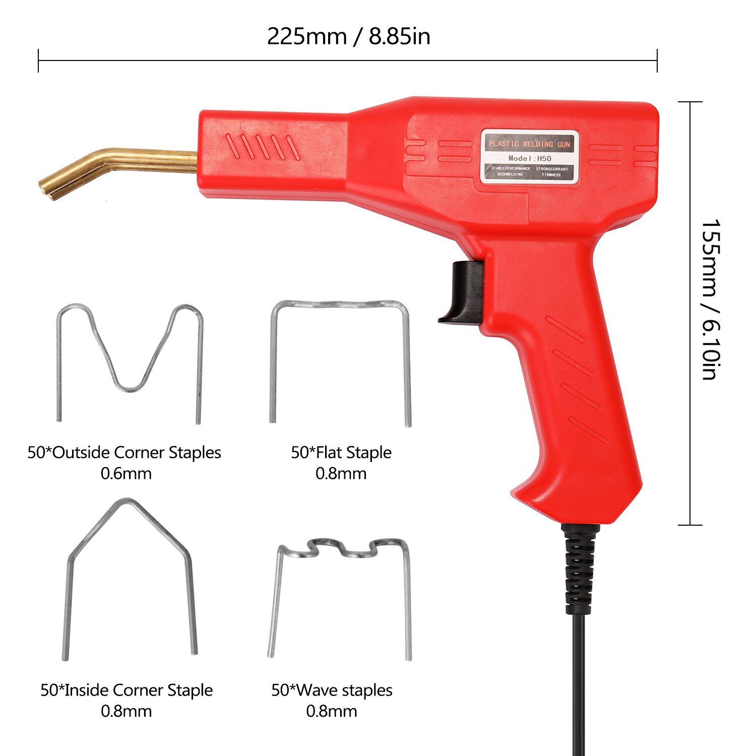 Plast svejsemaskine praktisk plast svejsere hæftemaskiner maskine hæftning pvc reparation bil kofanger reparation hæftemaskine svejseværktøj