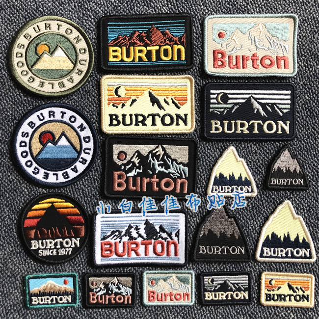 Kleding Decoratie Stok Doek Stok Bloem Borduurwerk Badge Snowboarden Sport Prachtige Hand Naaien