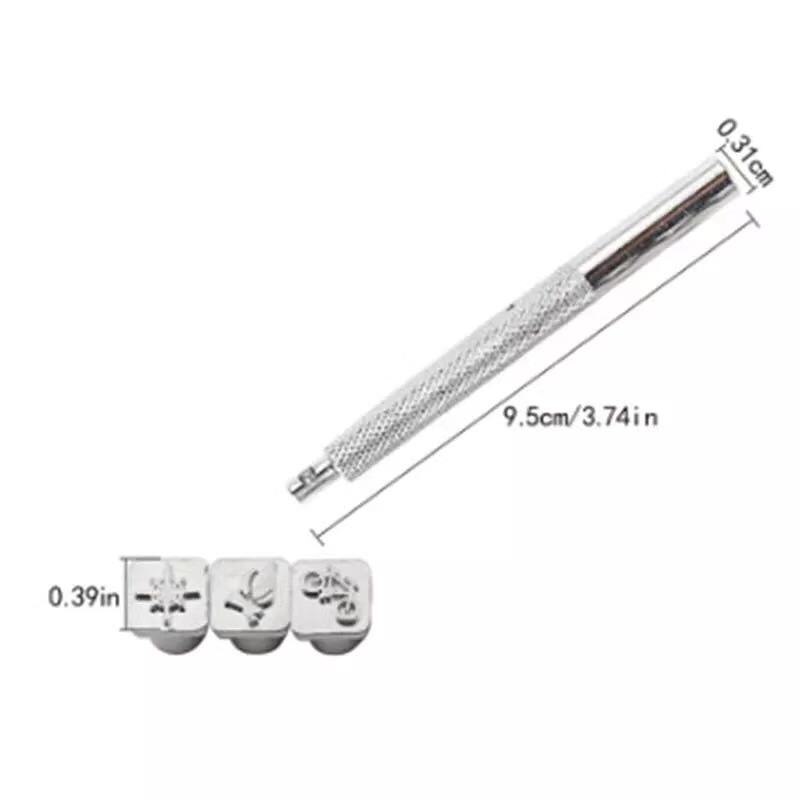 Embossed Stamp Set, Handmade Embossing Stamping Stamps Leather Diy Work Metal Art Craft Tool