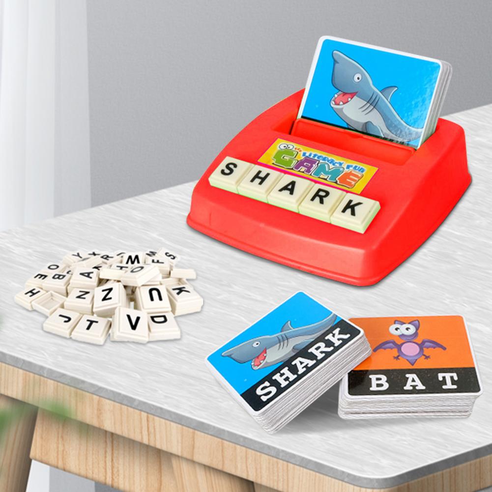 Educational Toys 1 Set Letter Game Machine Educational Hand-eye Coordination Alphabet Spelling Letter Game Toy for Kindergarten