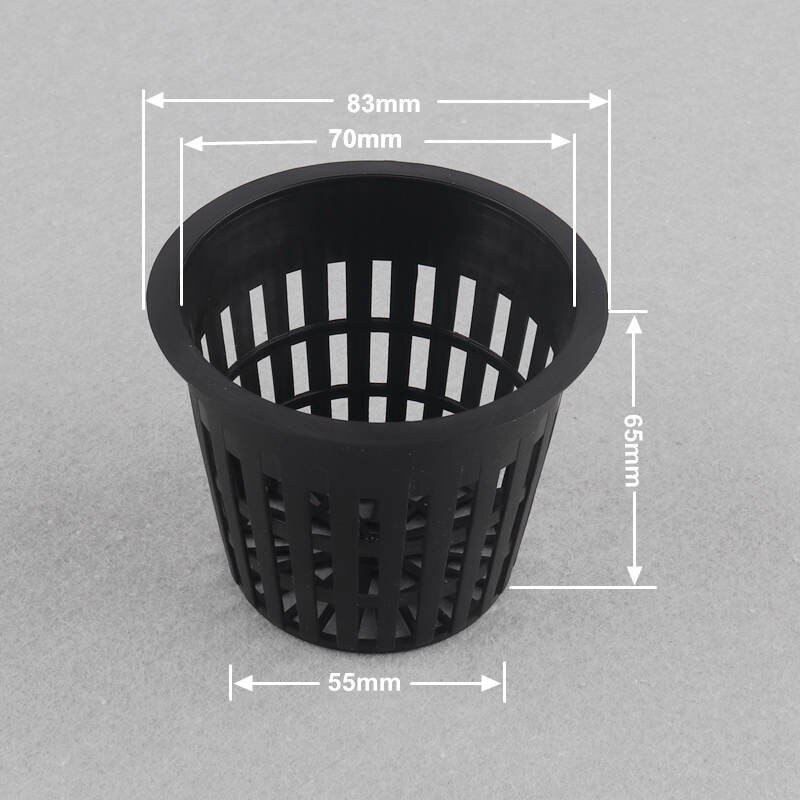 Net Pot 70mm 50pcs Hydroponic Aquaponics Soilless Culture Vertical Farm Basket Mesh Pot Greenhouse Organic Vegetable