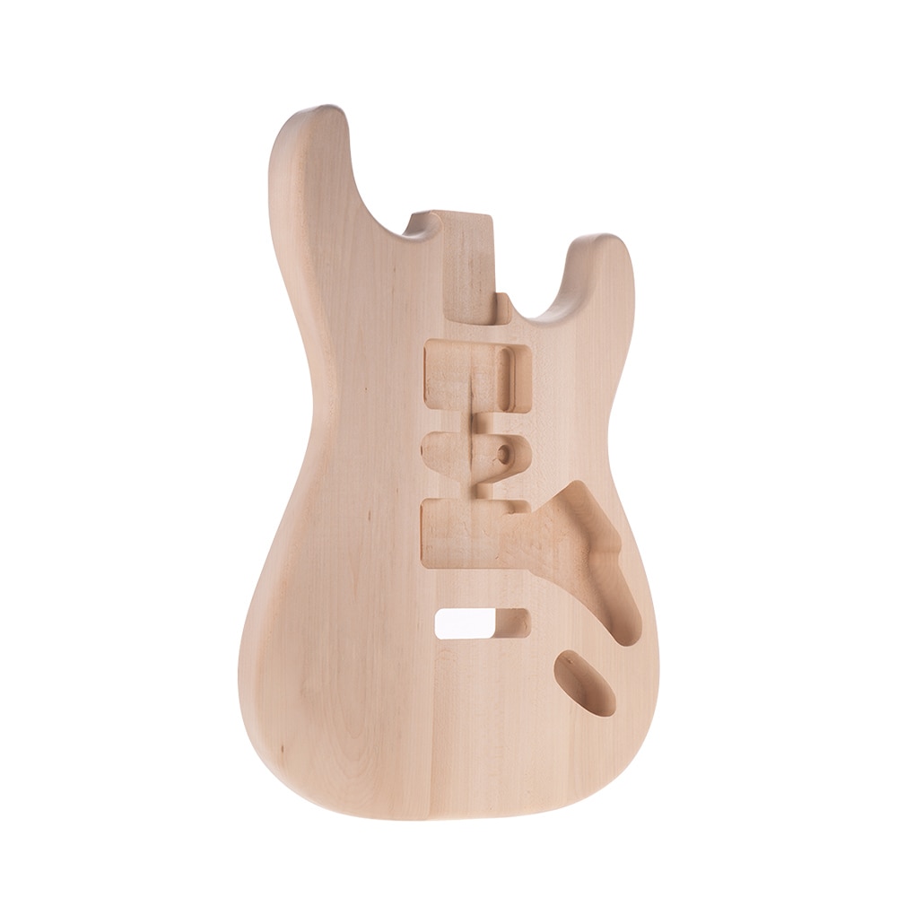 Muslady ST01-DT Unfinished Electric Guitar Body Handcrafted Guitar Body BasswoodGuitar Barrel Replacement Parts
