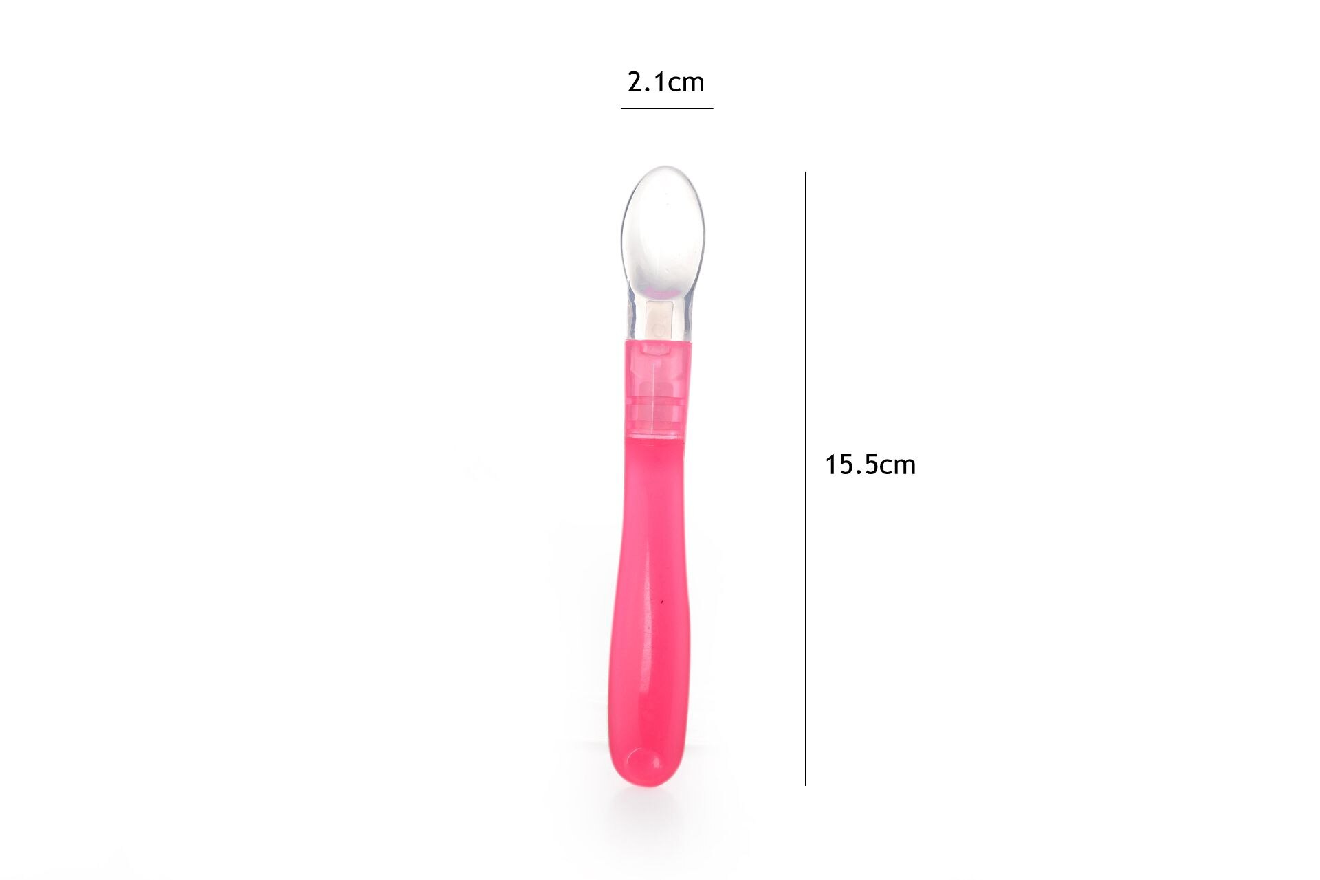 1pc Baby Sicherheit Silikon Löffel Kleinkind Zubringer freundlicher freundlicher Milchshake Suppe Fütterung Löffel BPA FREI Baby Utensilien Liefert: Rose