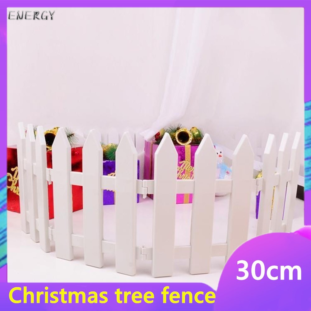 Klar lager julepynt hvid juletræ dekoration hegn plast hegn plast hegn hegn dekoration