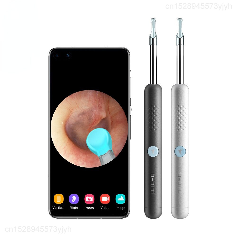 Xiaomi-endoscopio inteligente Bebird R1 R3, Mini cámara de otoscopio para el cuidado de la salud, limpiador de oídos, 300W