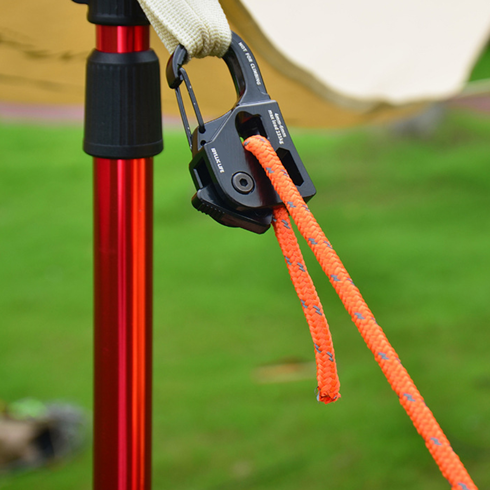 Cordes de tente de 5M 6mm avec ajusteur, corde multifonction haute durabilité et résistance, adaptées au Camping et à sécher les vêtements
