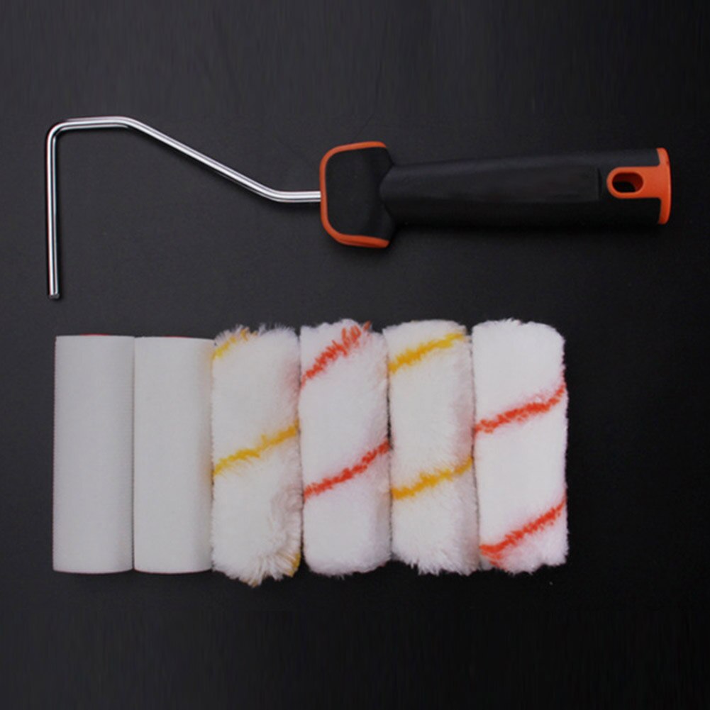 Art DIY Wall Paint Roller Set 4inch 9inch Durable Portable Runner Home Decoration Polyester Brush Tool Multifunctional Handle