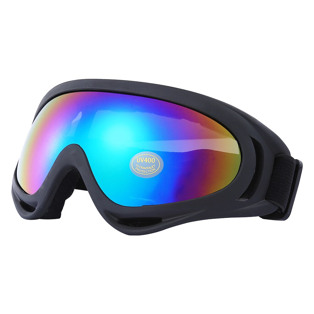 Jie polly  uv400 ski-snowboardbril, fietsbril, skibril, sneeuwscooterbril, wintersportbril, sneeuwbril: Zwarte framekleur