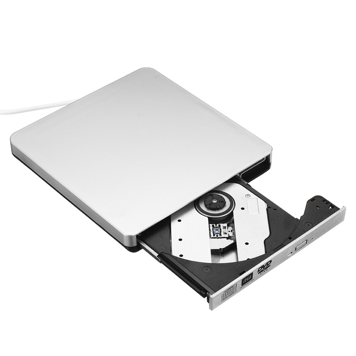 2mb externa usb 3.0 dvd/cd rw cd writer slim carbon grain drive brännare läsare spelare för pc laptop optisk enhet