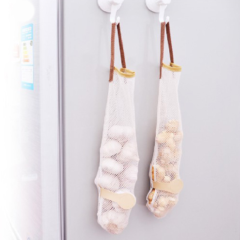 Sacs Filet Réutilisables Pour Légumes Et Fruits - Lot De Sacs En Polyester Maillé - 28x26 Cm - Avec Dragonne
