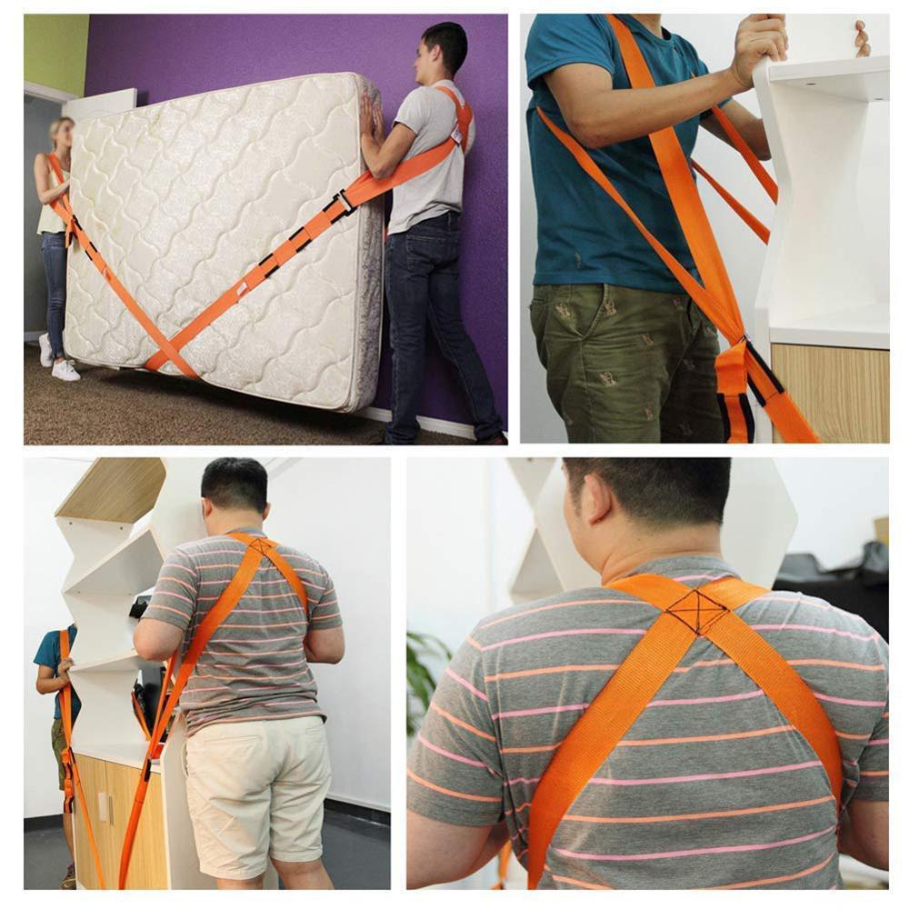 Meubles antidérapants sangle mobile poignet épaule Dolly avant-bras chariot élévateur levage sangle mobile ceinture de Transport porter des cordes