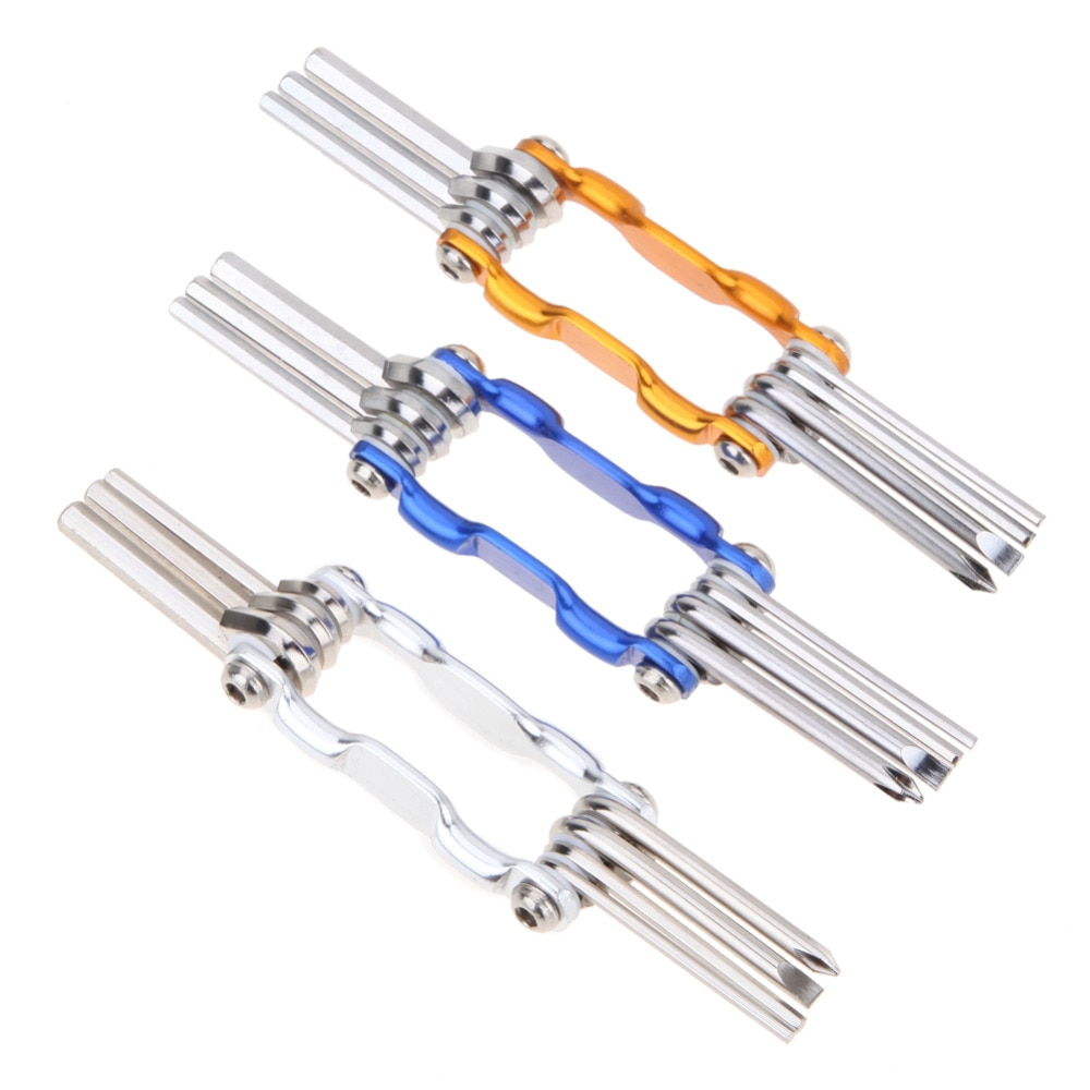 7 in 1 Bicycle multi tool MTB Bike Multi Repair Tool Kit Socket Head Wrench Cycling Screwdriver Tool Multi Tool Color Random
