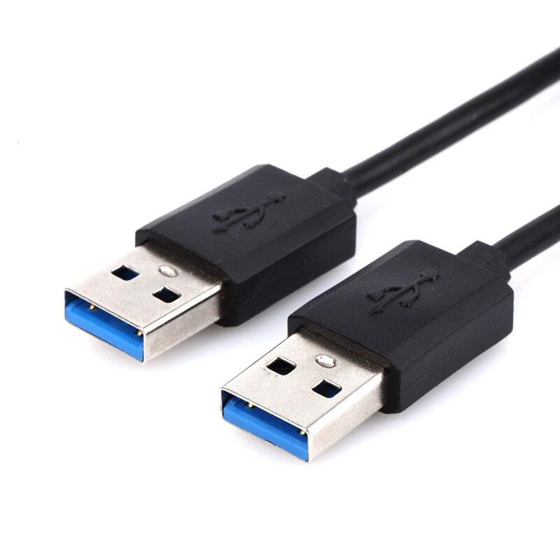 Zwart Usb 2.0 Male Naar Male M/M Extension Connector Adapter Kabel Cord Wire