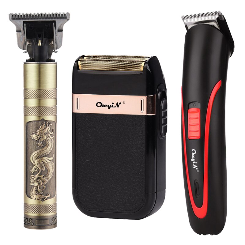 Barbeiro profissional máquina de cortar cabelo elétrico recarregável t-outliner acabamento máquina de corte aparador barba barbeador sem fio com fio: A15