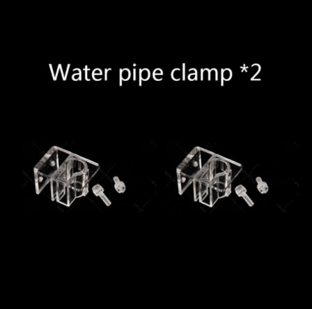 Woda akwariowa akwarium z roślinami szklany odpływ odpływ lilia 12/16mm 16/22mm, Skimmer powierzchniowy: Securing clip2pcs / 17MM