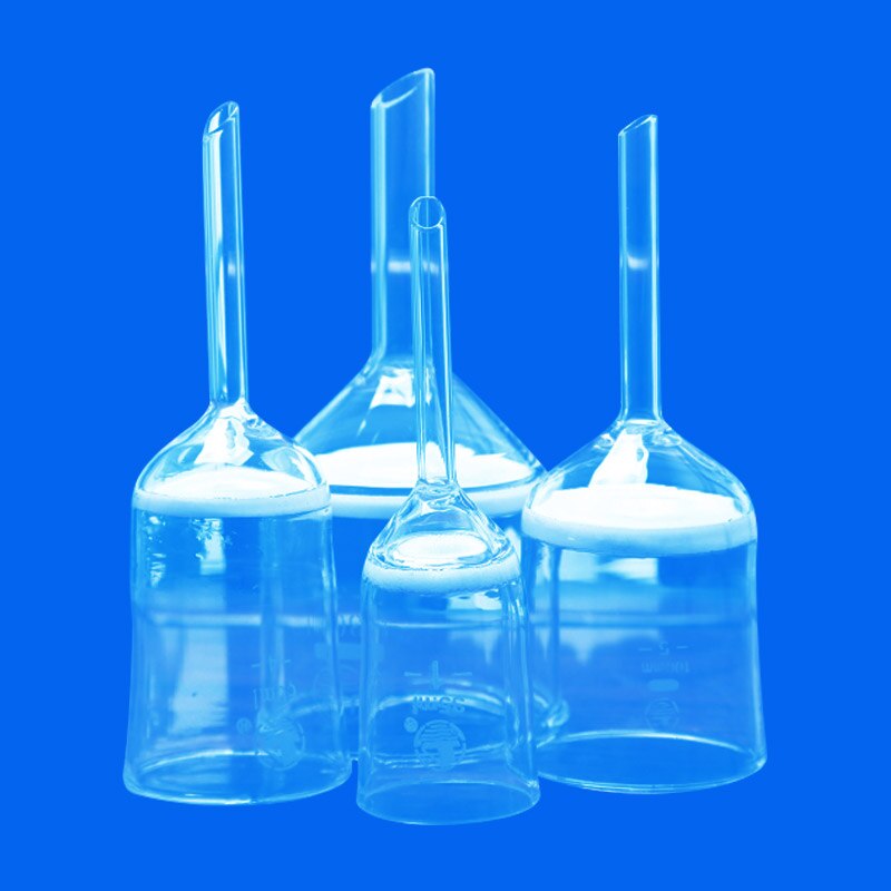 35/60/100/130/250/500/1000ml arena Core embudo para cristalería de laboratorio químico bacterias de filtración de arena core embudo