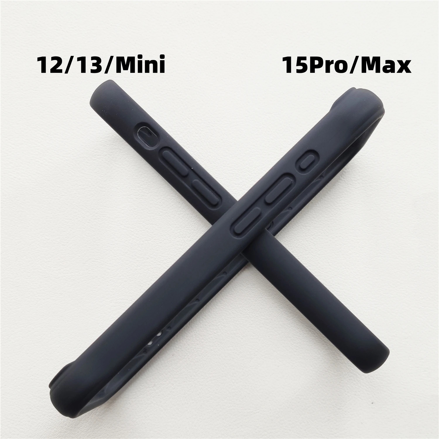 2025 Neue Flüssigsilikon-Original-Stoßstangenrahmen-Telefonhülle für iPhone 15 14 Profi Max 15 14 Plus 12 13 Mini Anti-Klopf-Rückseite