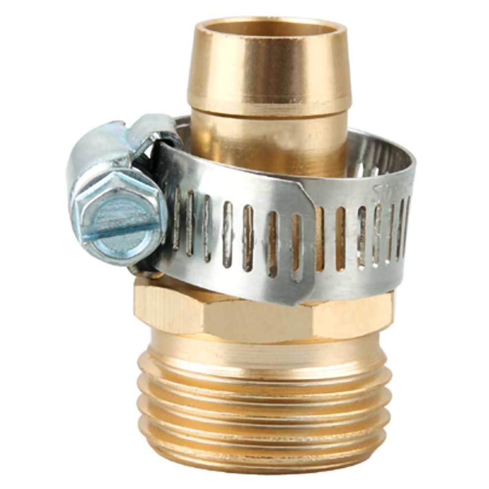 Heavy-duty Aluminum Construction Garden Hose Repair Mender Kit Hose Connector 3/4" Male Female Connector Set Outdoor Spare Parts