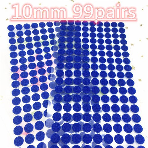 30mm 10mm colorido redondo adesivo auto adesivo prendedor fita ganchos e laços forte cola fita diy dot adesivo disco de náilon: 10mmlight blue 99pai