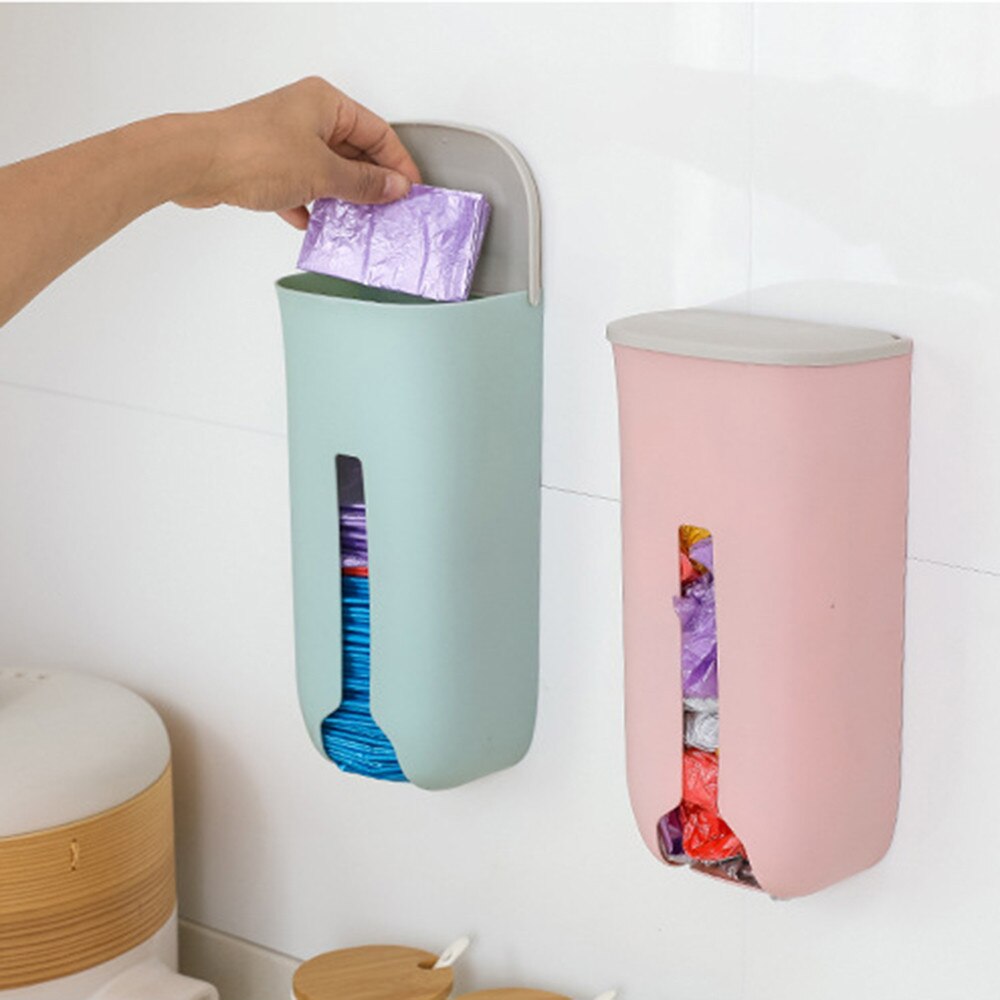 Organizer robić kuchni przenośny śmieci torba schowek przyjazne dla środowiska plastikowa torba na śmieci pojemnik ścienne wiszące ssania kubek Organizer