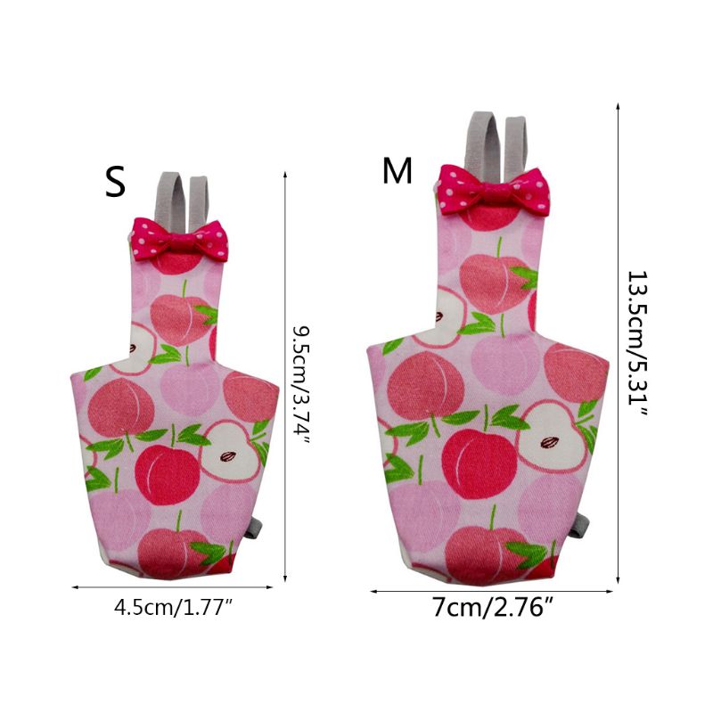Papegaai Luier Met Bowtie Leuke Kleurrijke Fruit Bloemen Valkparkiet Duiven Kleine Med